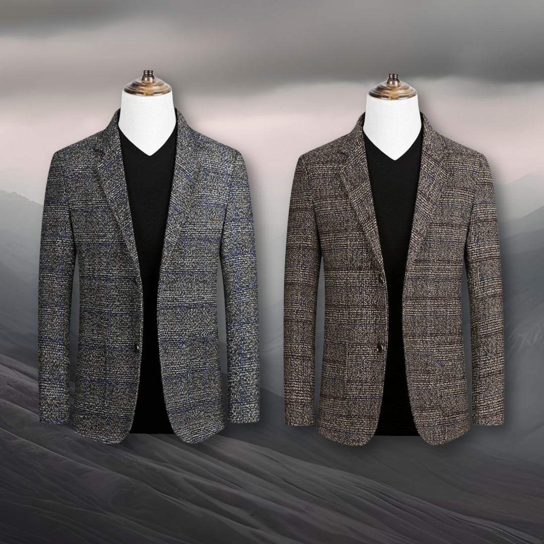 Teodoro | Blazer Elegante In Tessuto Scozzese