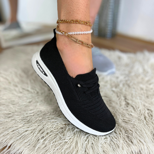 Naliya - Scarpe Da Ginnastica Scivolare Su Lavorate a Maglia