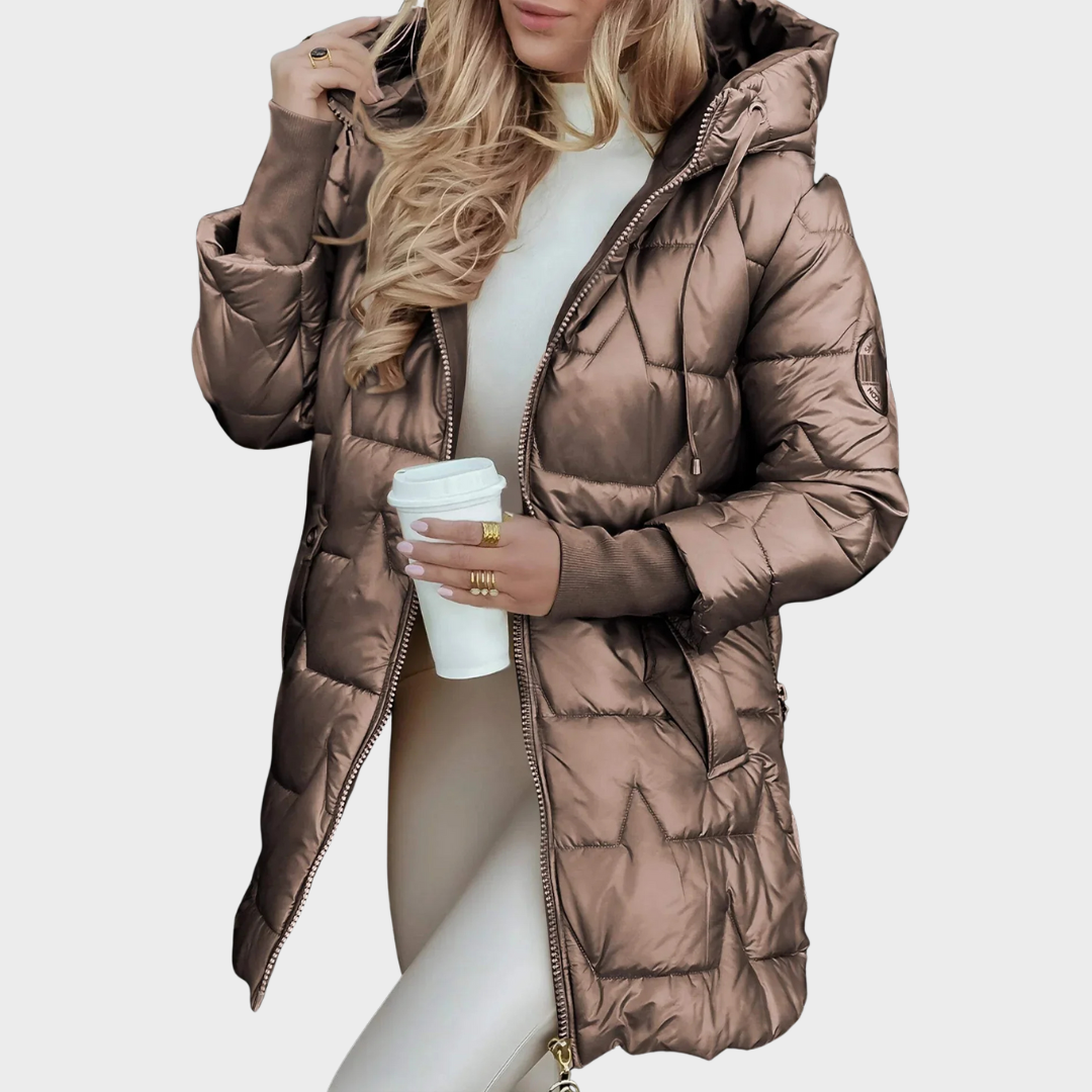 Nolwen | Piumino Elegante con Cappuccio