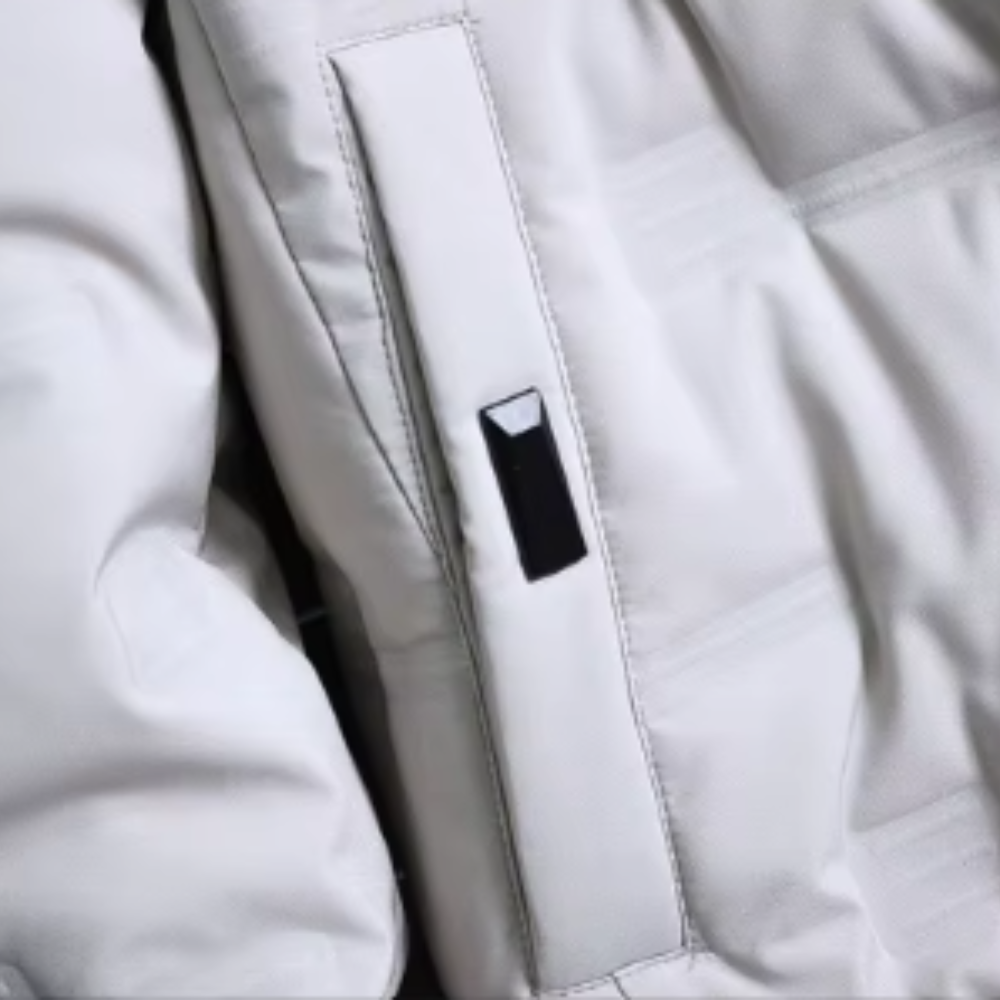 Elegante giacca in piuma da uomo