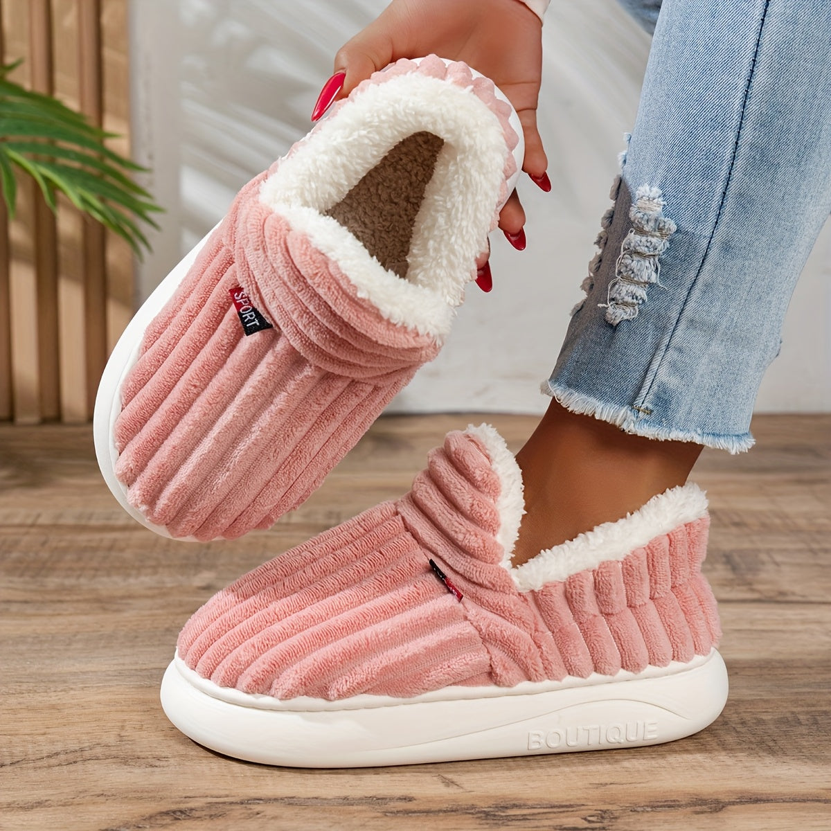 Sophia | Pantofole in peluche CozyStep