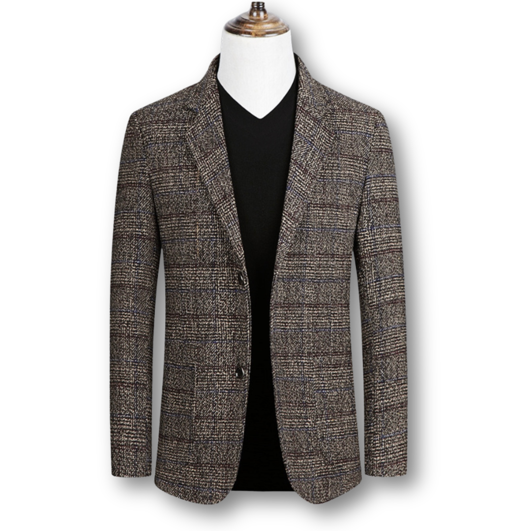Teodoro | Blazer Elegante In Tessuto Scozzese