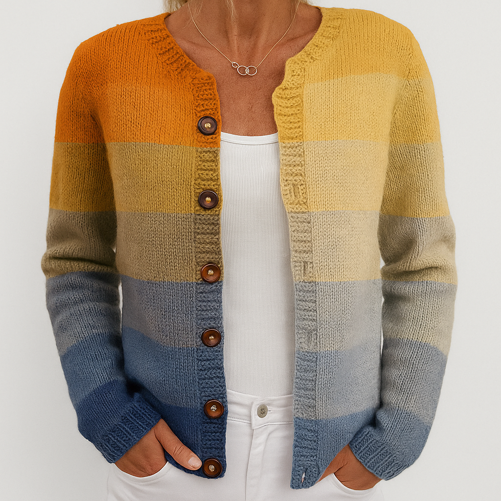 Alina | Cardigan a Maglia Floreale da Donna | Vestibilità Versatile