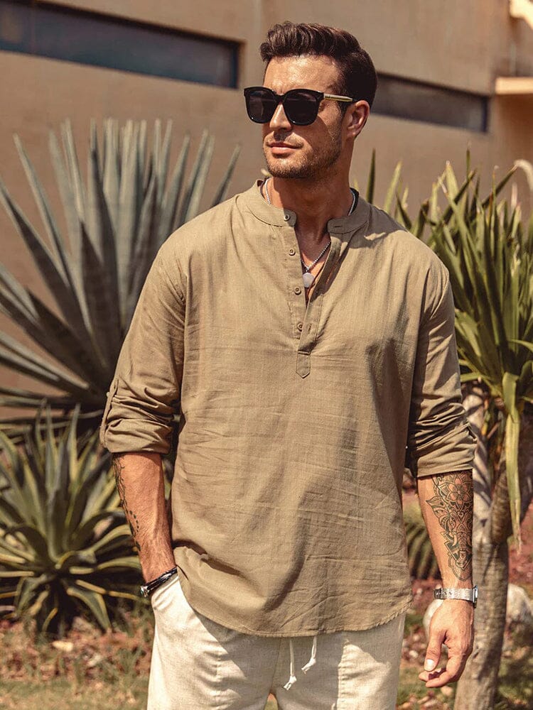 Panika - Camicia in Cotone e Lino