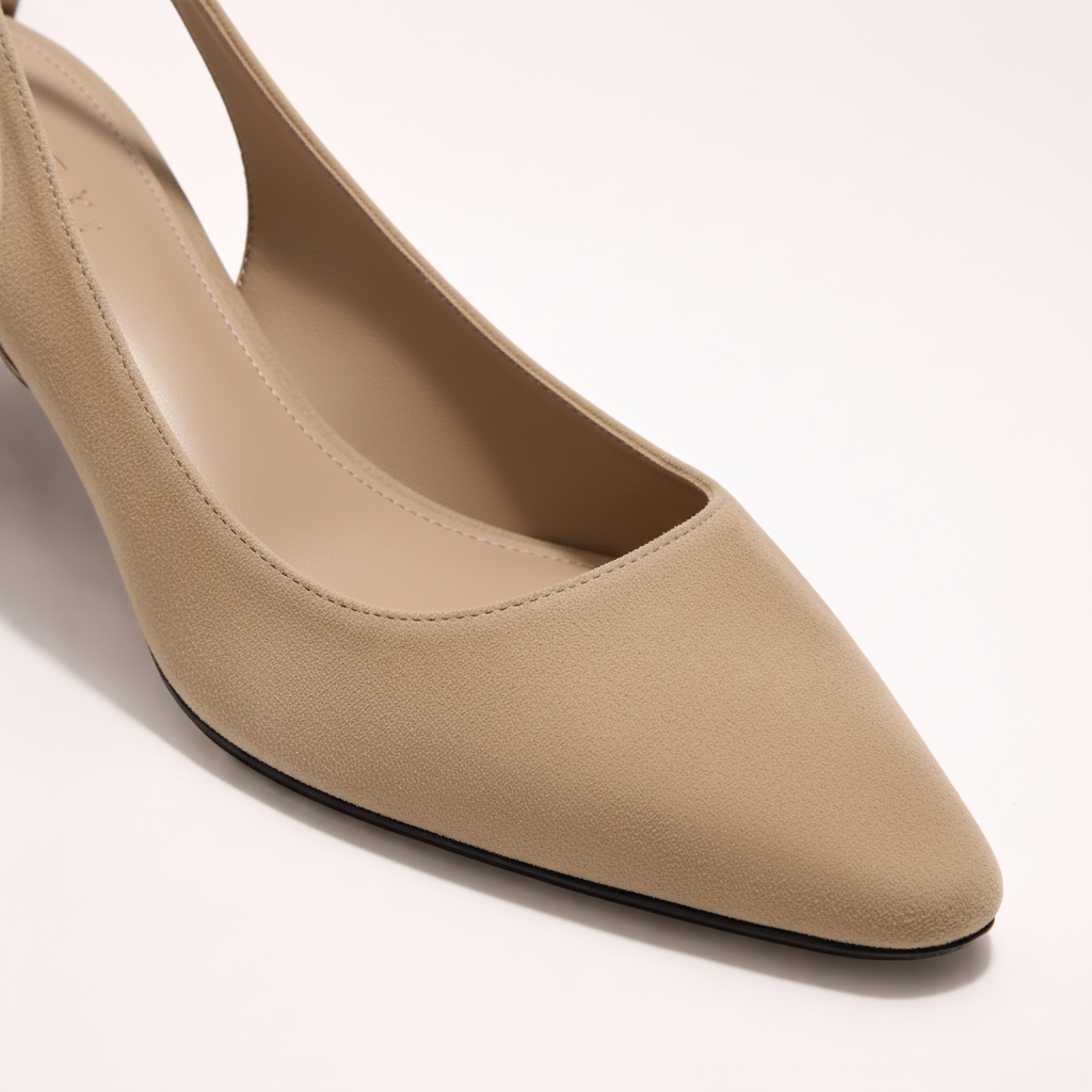 Sienna slingback con tacco basso