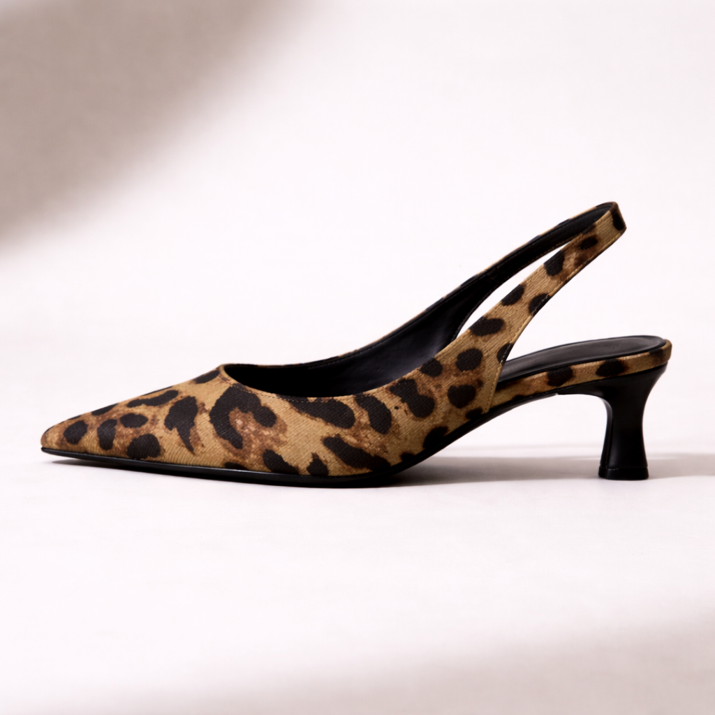 Sienna slingback con tacco basso