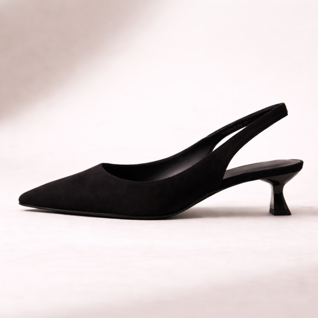 Sienna slingback con tacco basso
