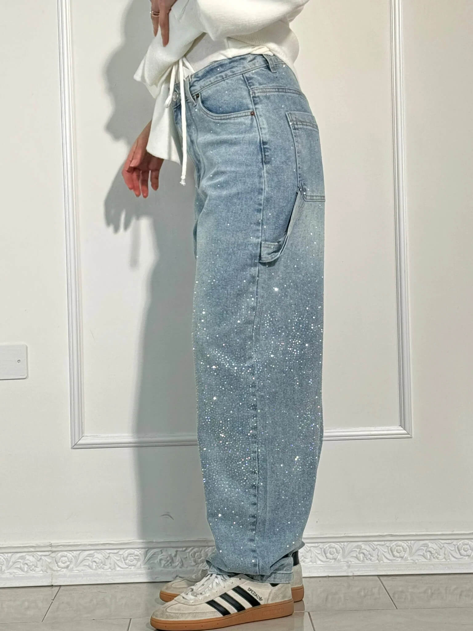 Martina | Jeans a diamante