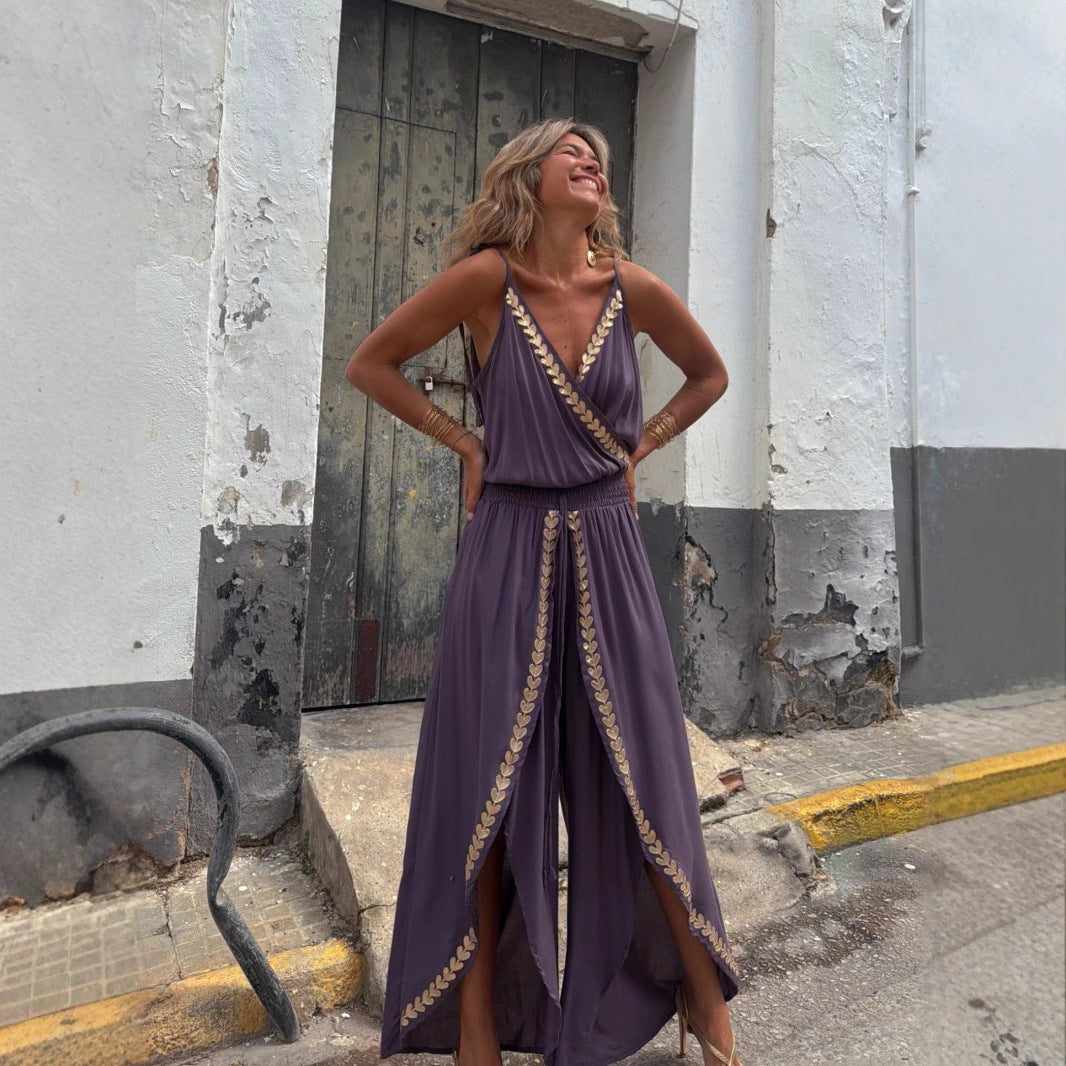 Ilaria | Tuta lunga con spalline sottili