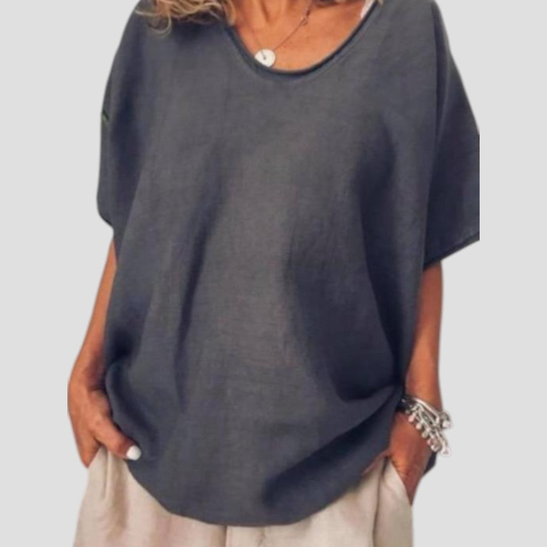 Anna | Blusa Comoda E Ampia Sulle Rotondità