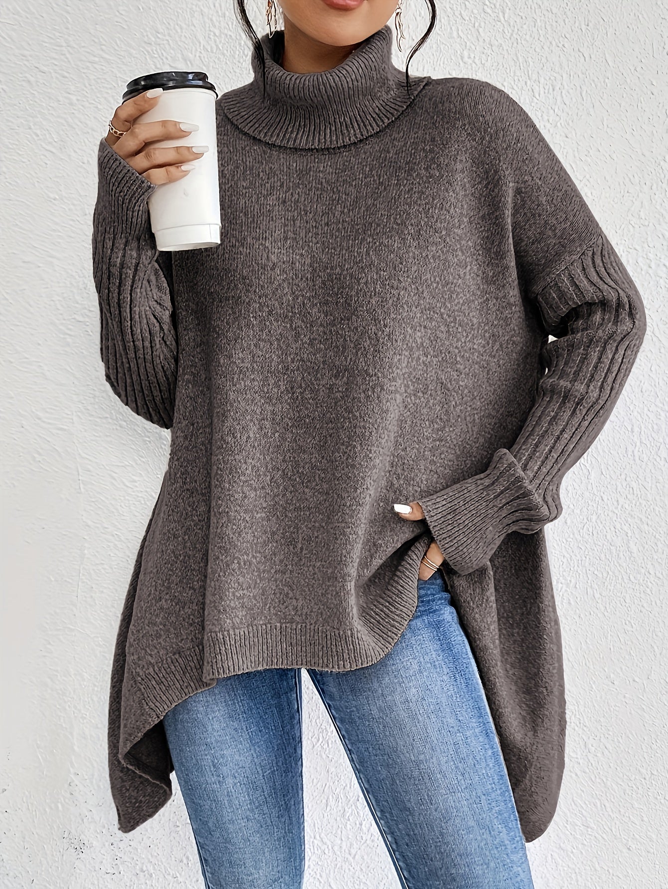 Isla | Maglione Oversize a Collo Alto