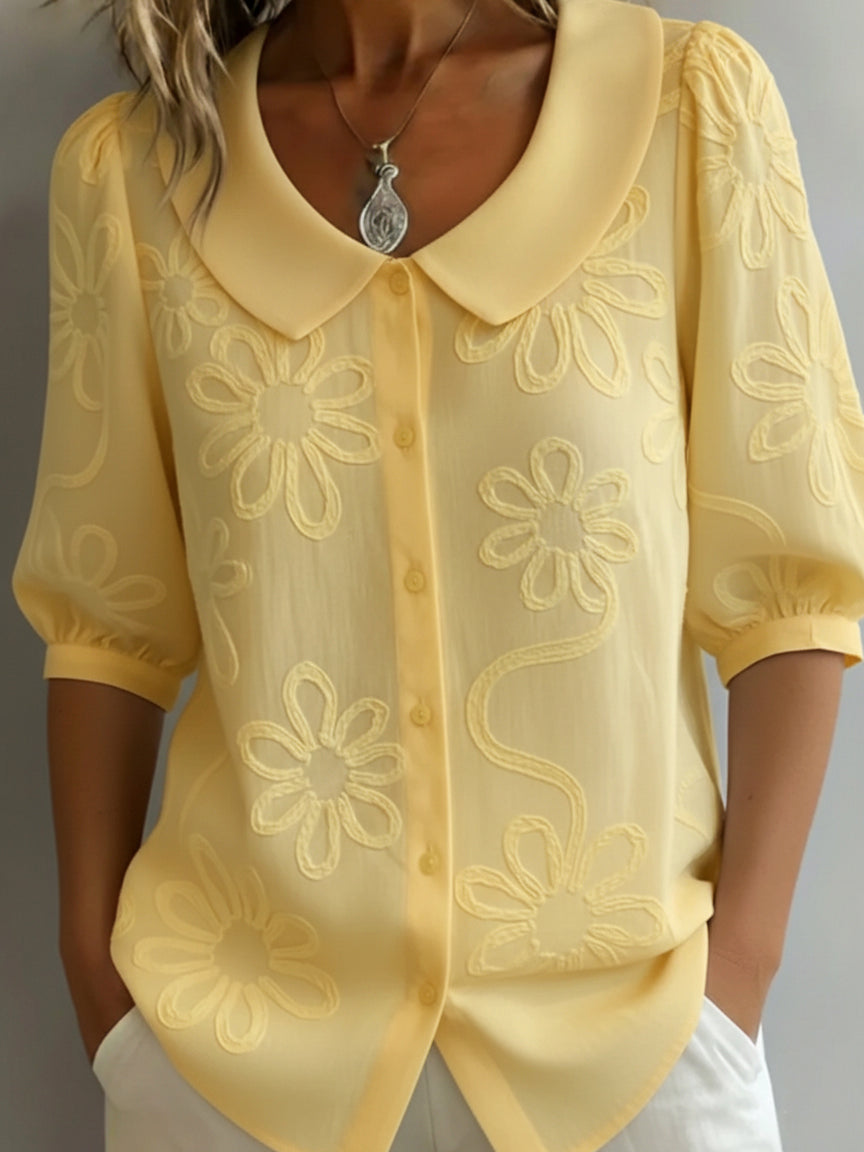 Perina - Blusa floreale dal tocco morbido