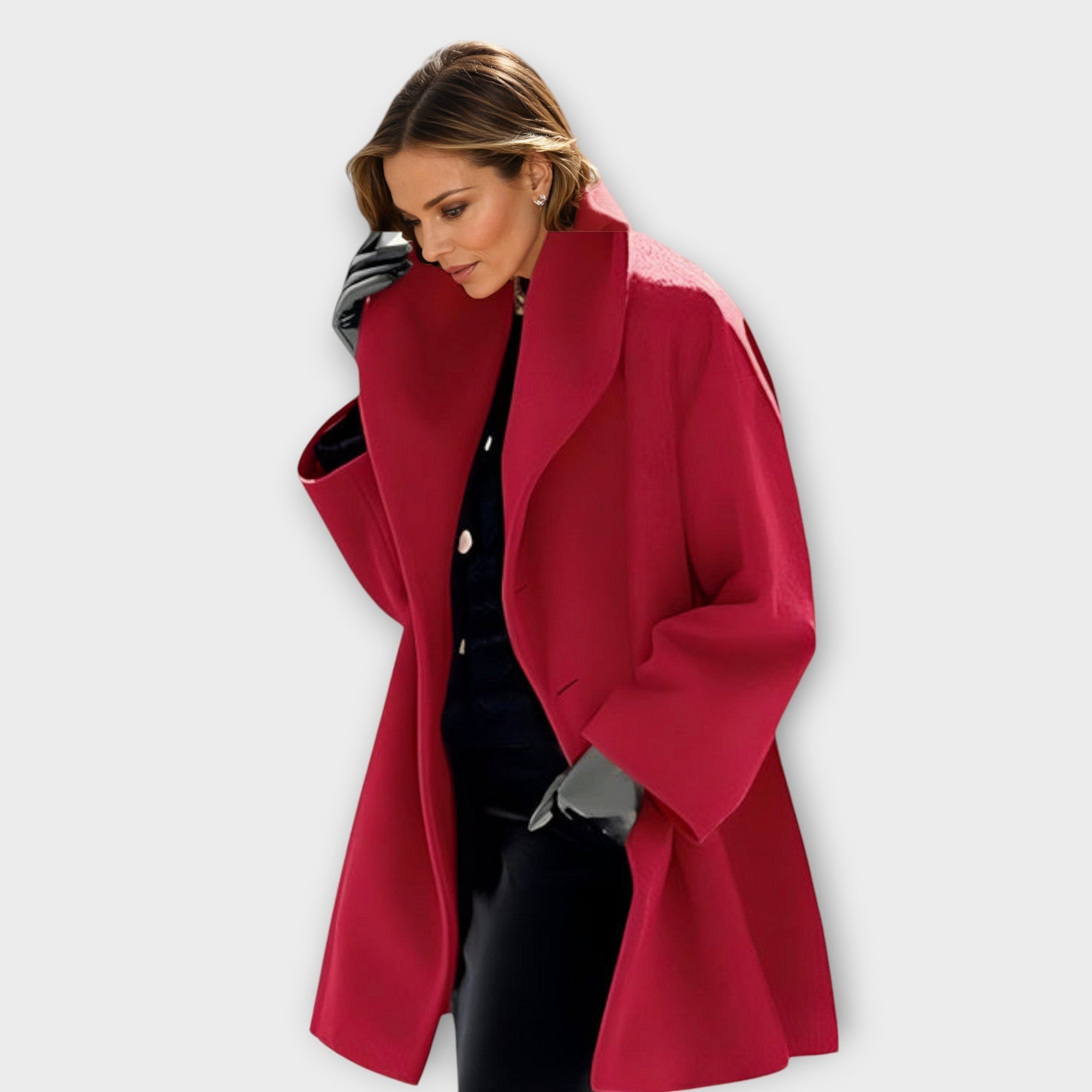 Emma | Cappotto di lana impermeabile Premium