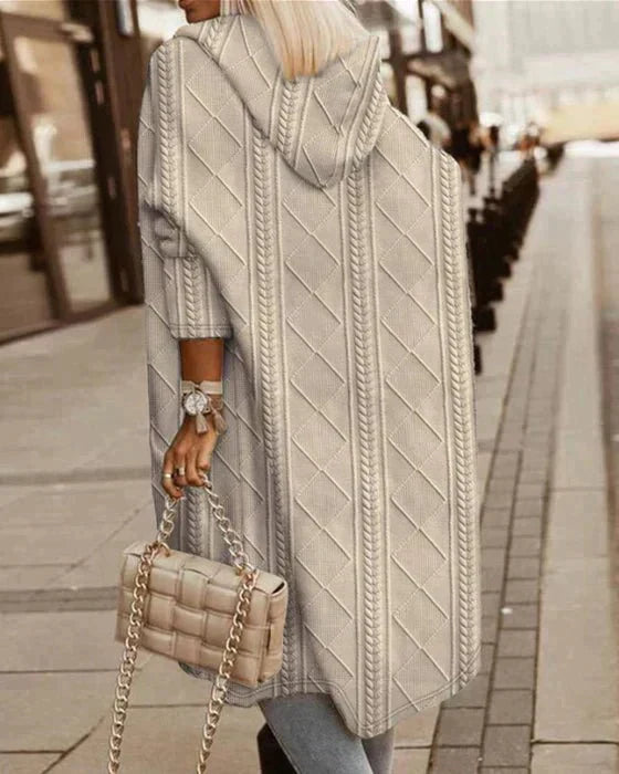 Jelone | Cardigan con cappuccio di lunghezza Estesa