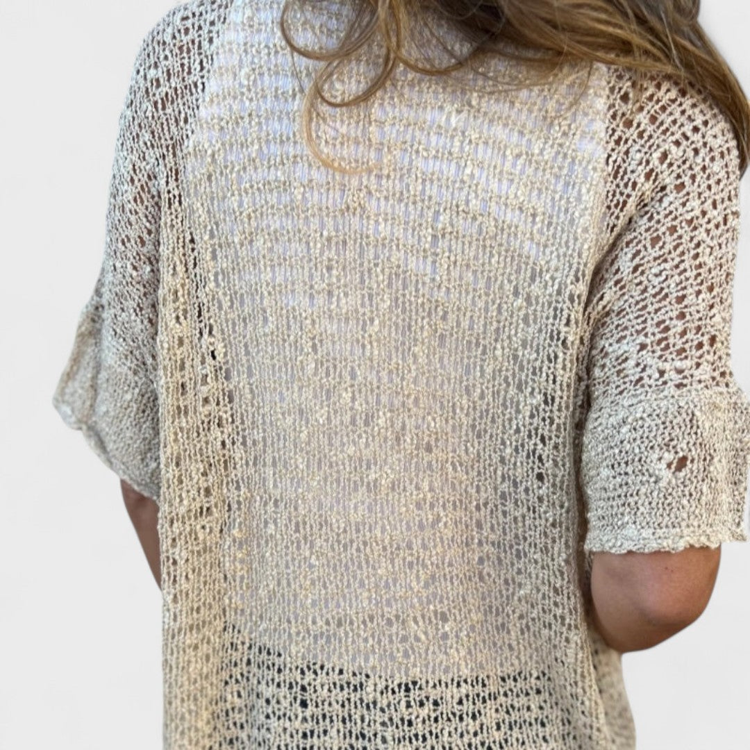 Varrea | Maglia a tinta unita da donna con un bottone