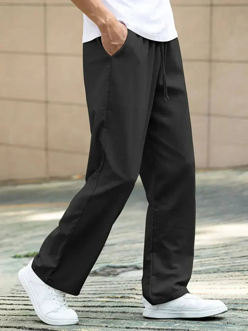 Pantaloni estivi casual Valerio in lino