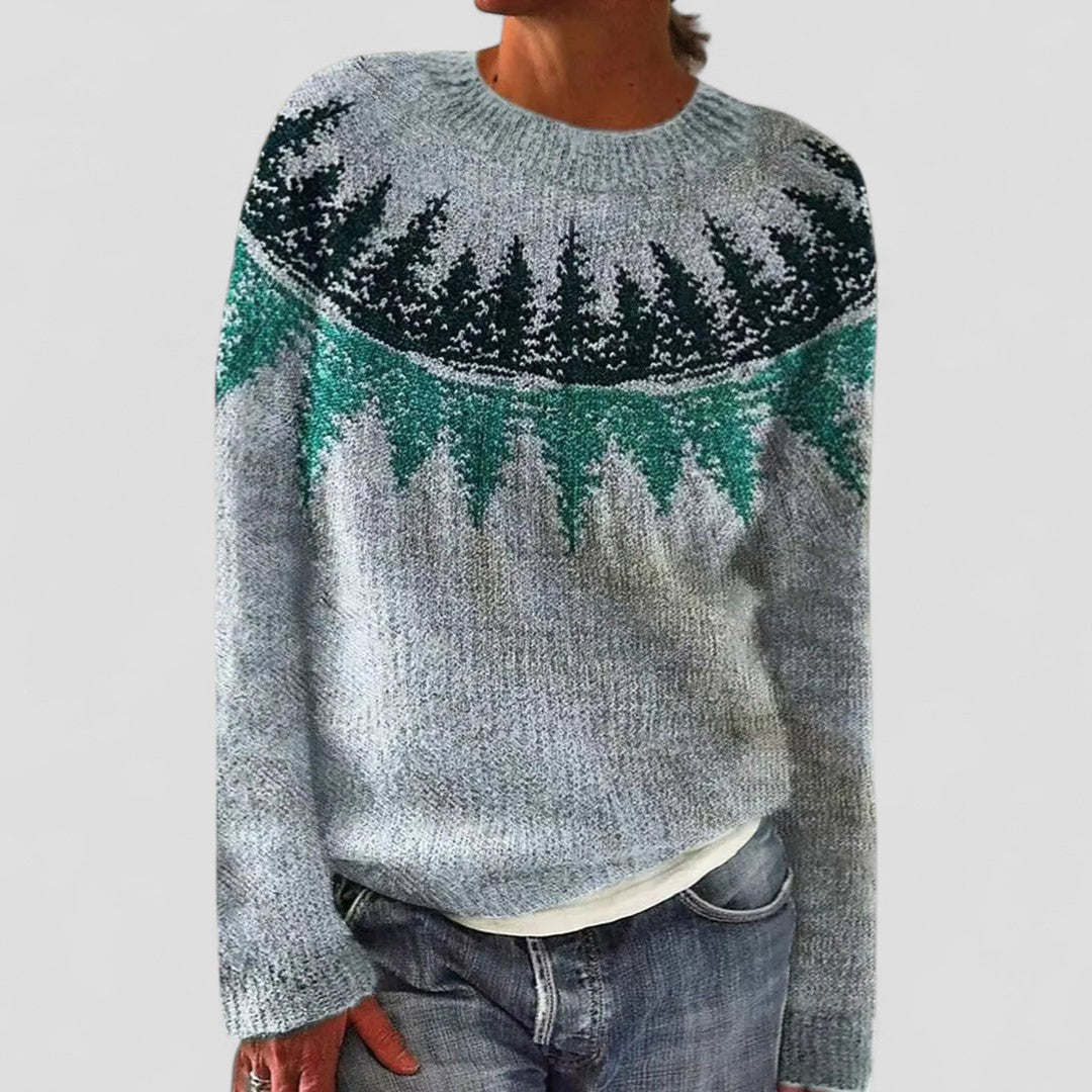 Siena | Maglione a Maglia da Donna con Motivo | Vestibilità Comoda e Calda