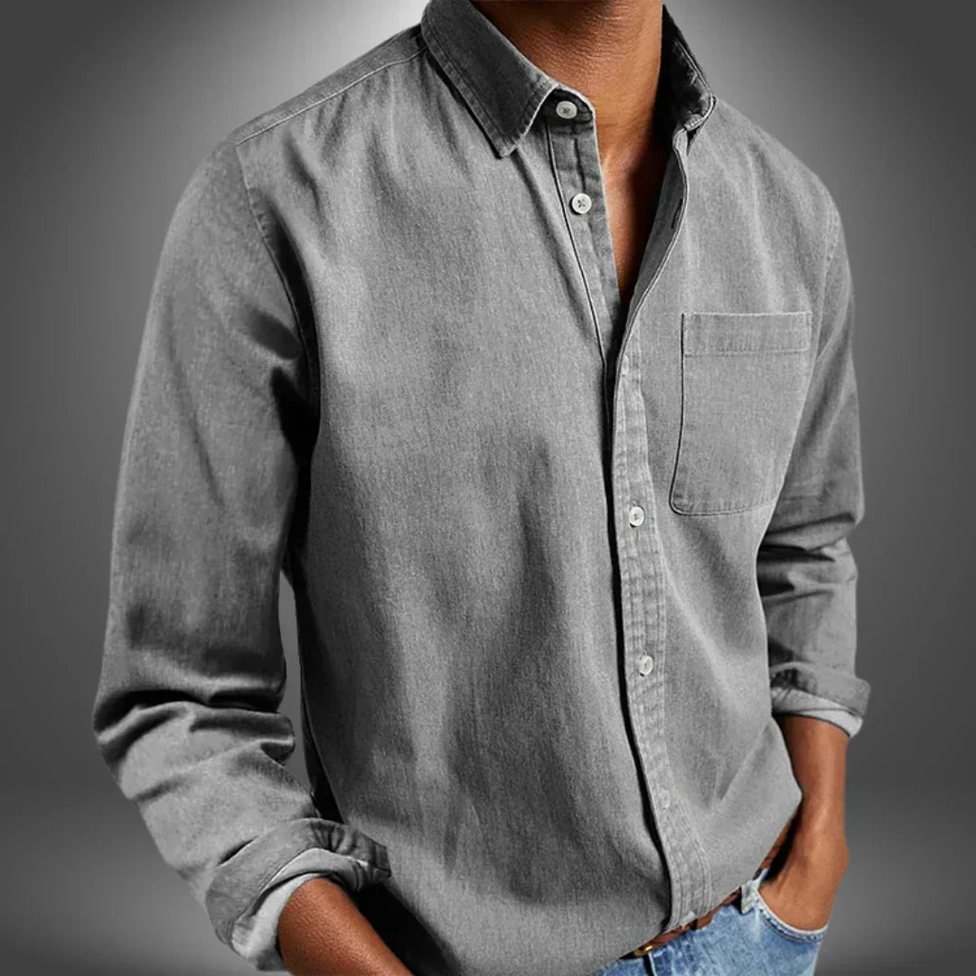 Leonardo | Camicia in Denim Premium