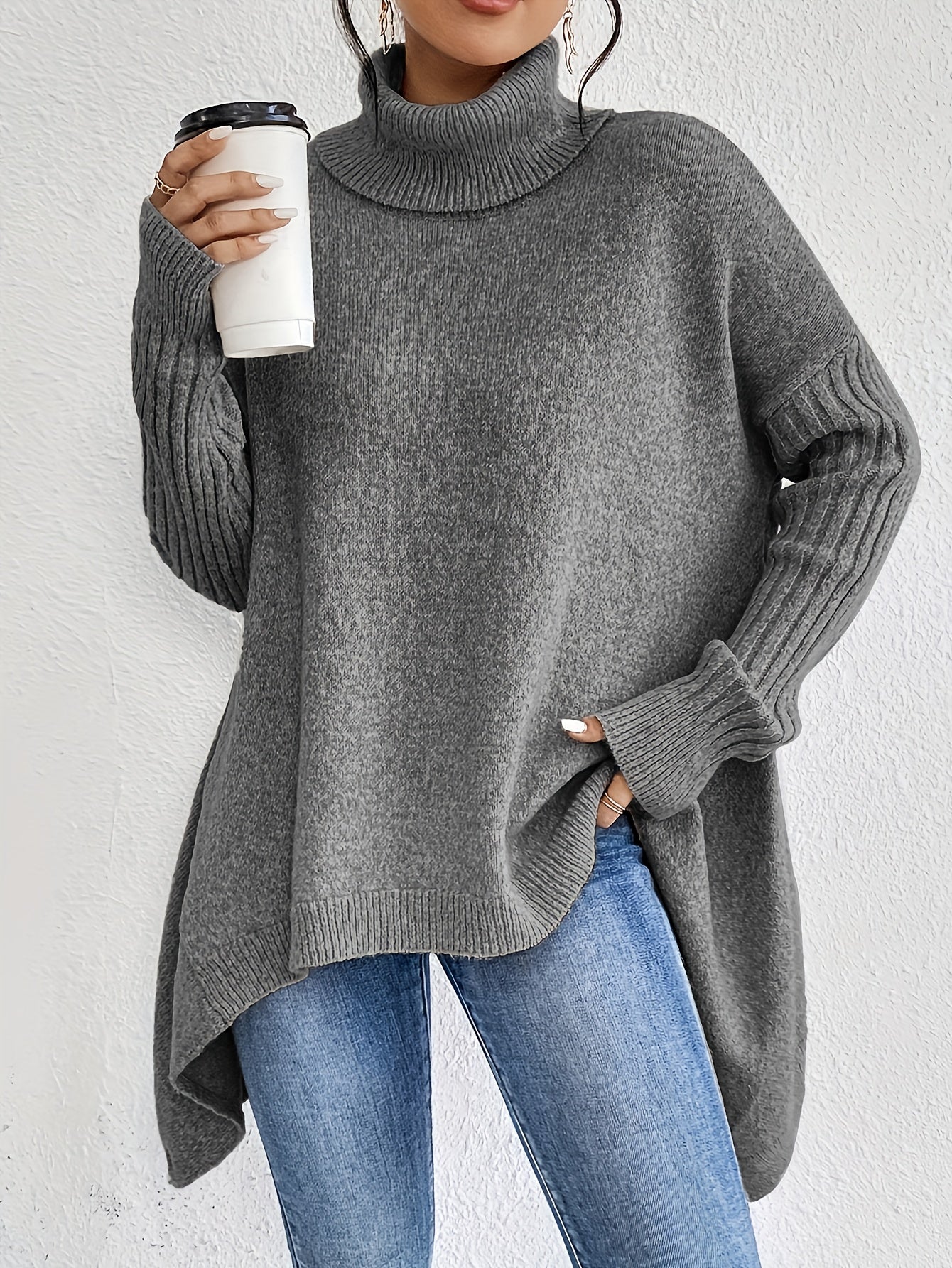 Isla | Maglione Oversize a Collo Alto