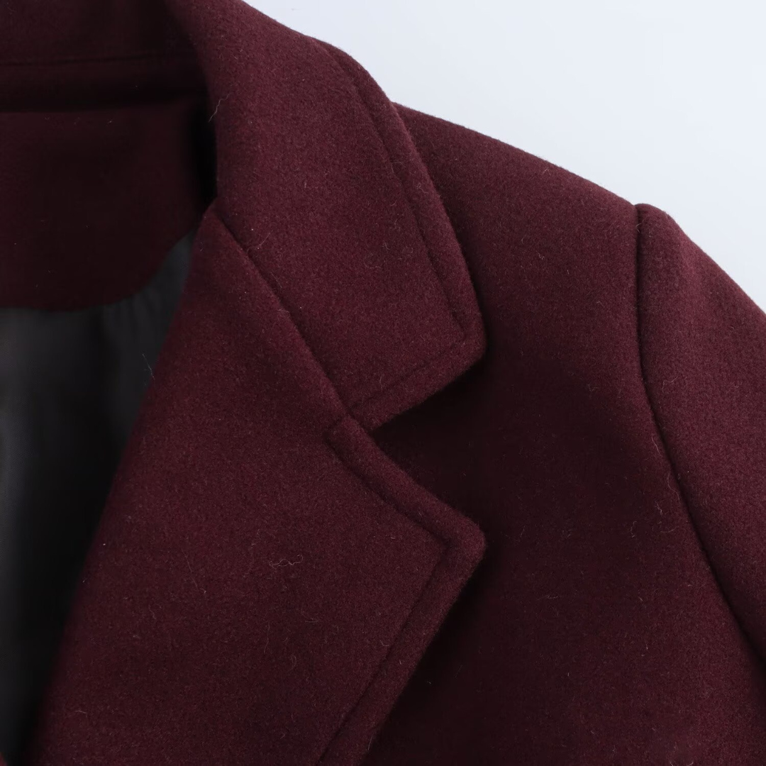 Vittoria Elisei | Cappotto Elegante Lungo in Lana Premium