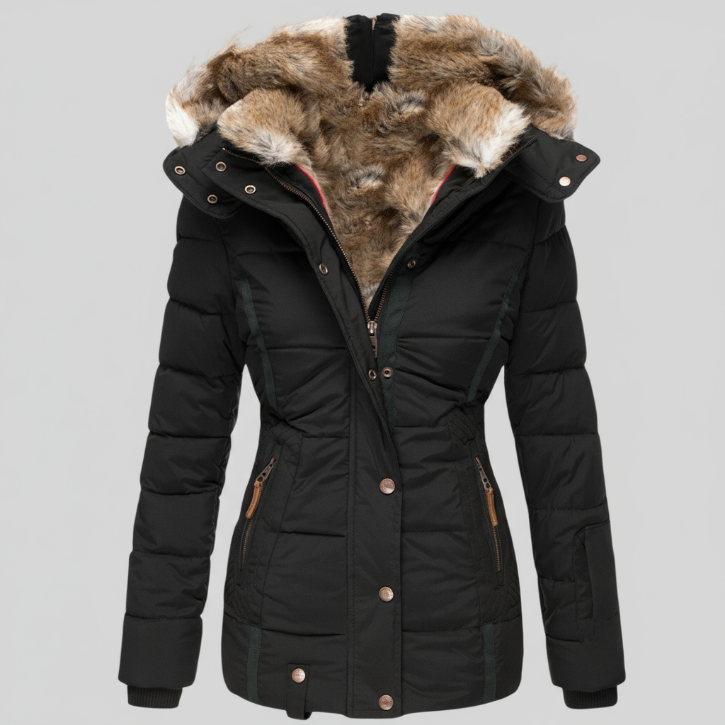 Ludovica | Cappotto Invernale Più Caldo Con Fodera In Pelliccia
