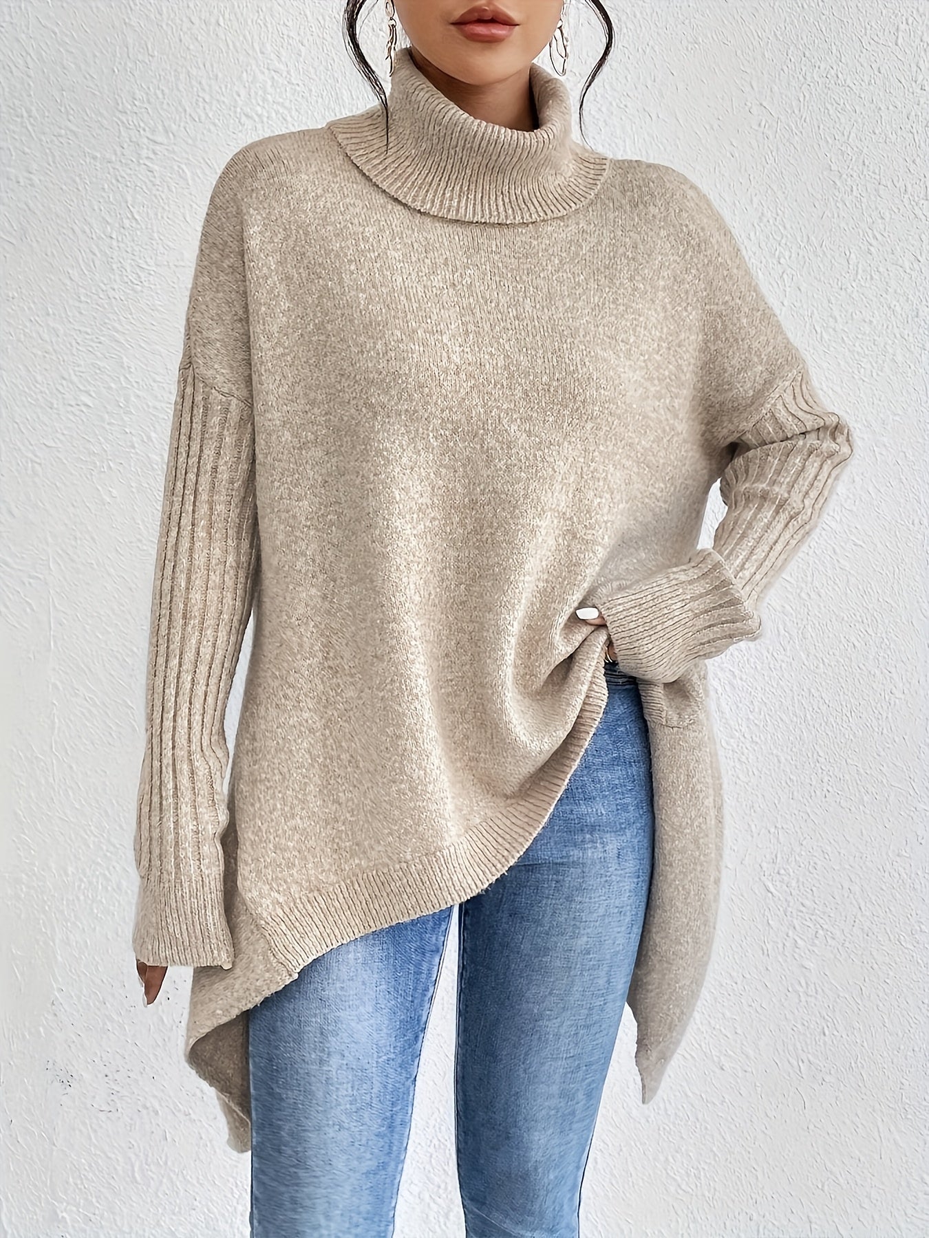 Isla | Maglione Oversize a Collo Alto
