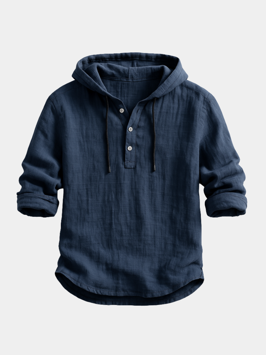 Lorenzo™ | Camicia con cappuccio in lino raffinato