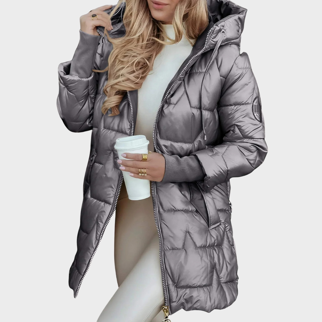 Nolwen | Piumino Elegante con Cappuccio