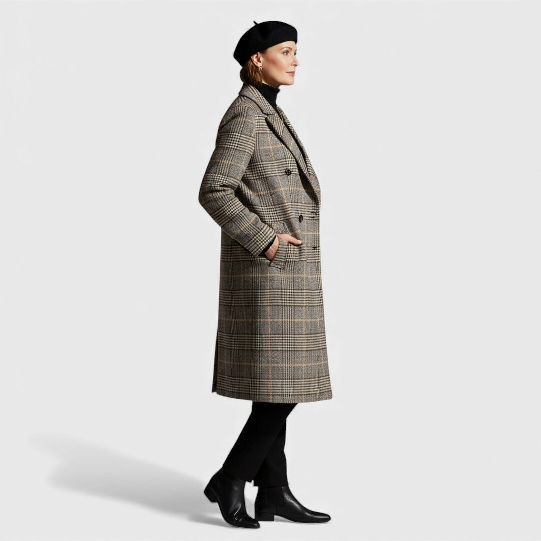 Margaret | Cappotto Classico a Quadri