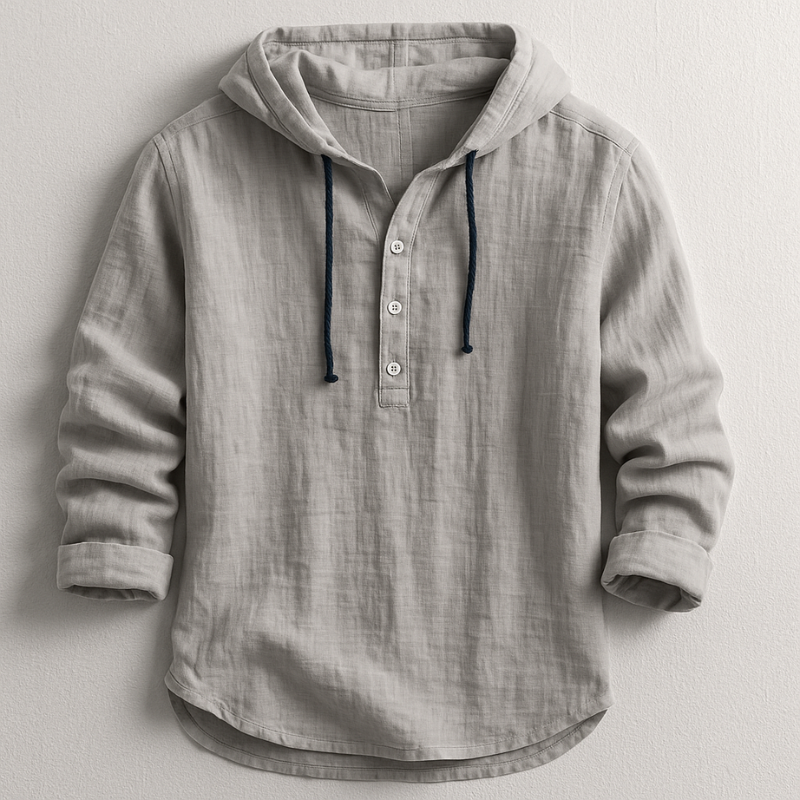 Lorenzo™ | Camicia con cappuccio in lino raffinato
