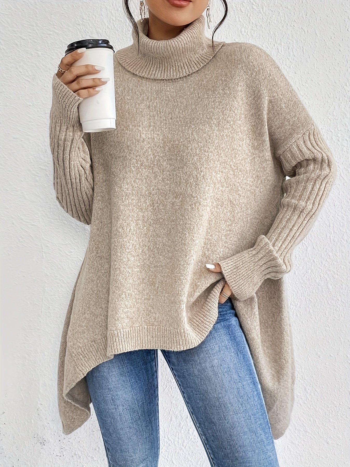 Isla | Maglione Oversize a Collo Alto