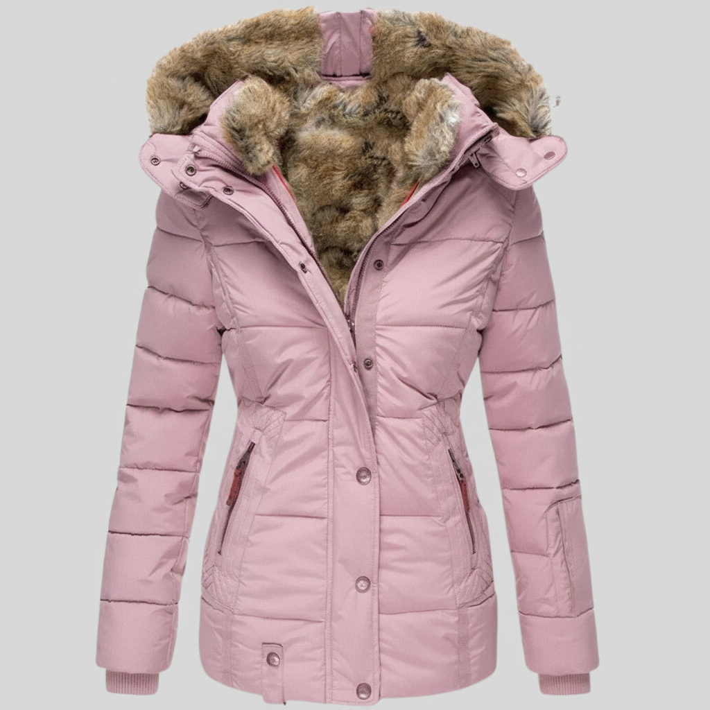 Ludovica | Cappotto Invernale Più Caldo Con Fodera In Pelliccia