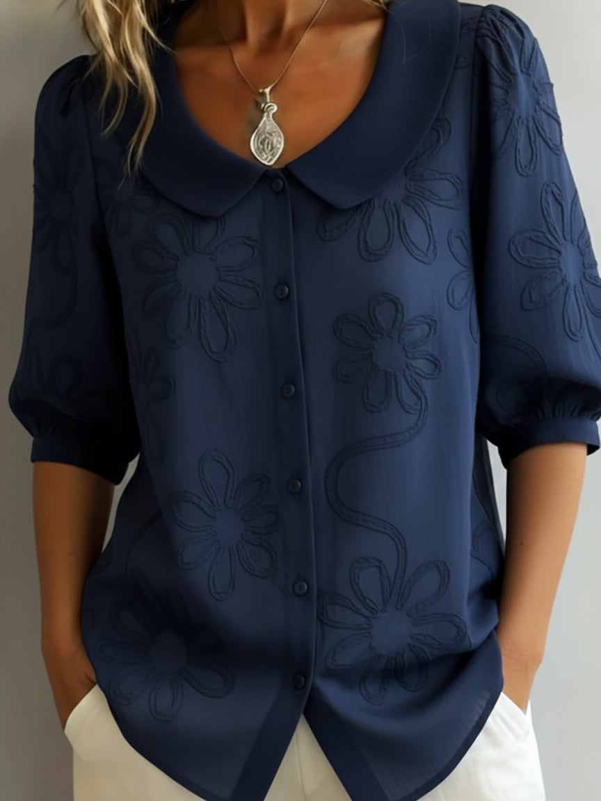 Perina - Blusa floreale dal tocco morbido