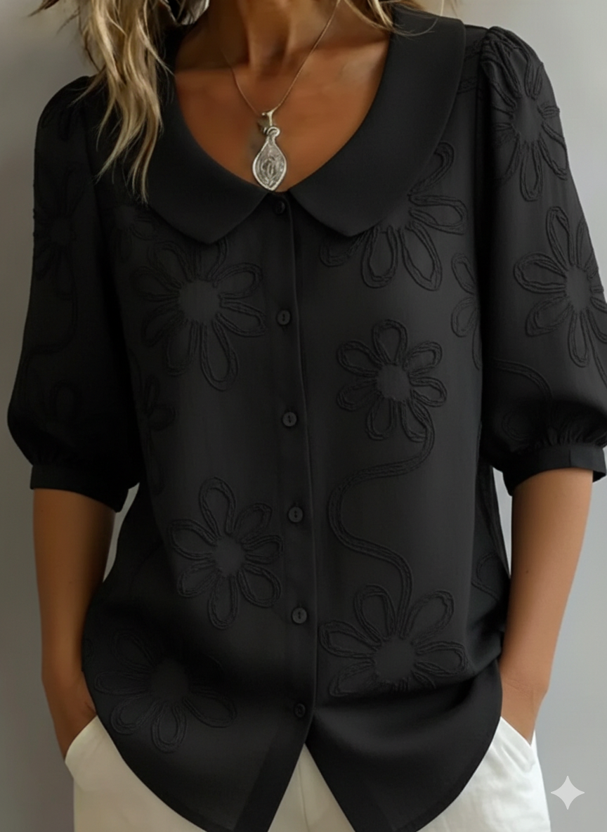 Perina - Blusa floreale dal tocco morbido
