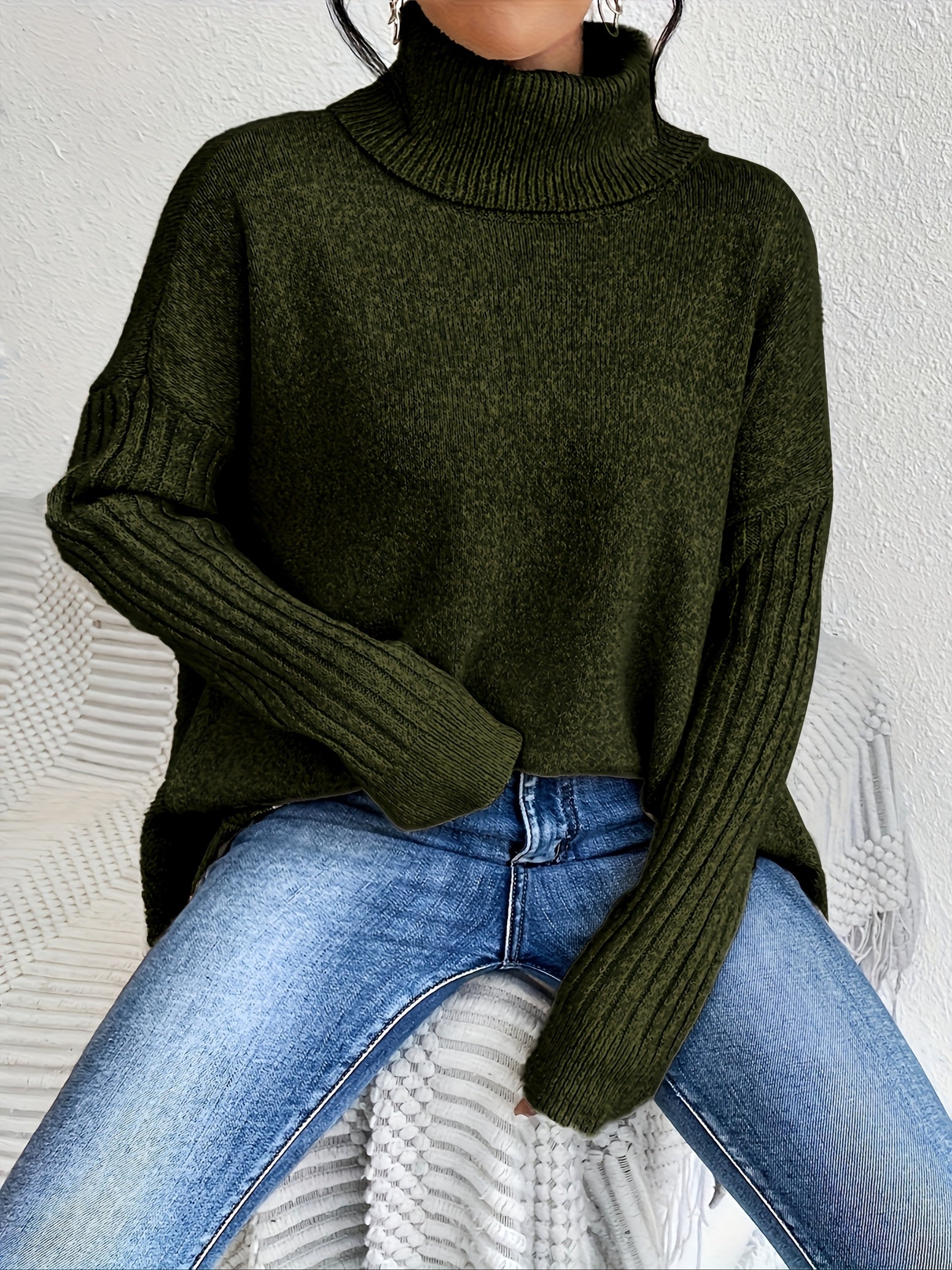 Isla | Maglione Oversize a Collo Alto