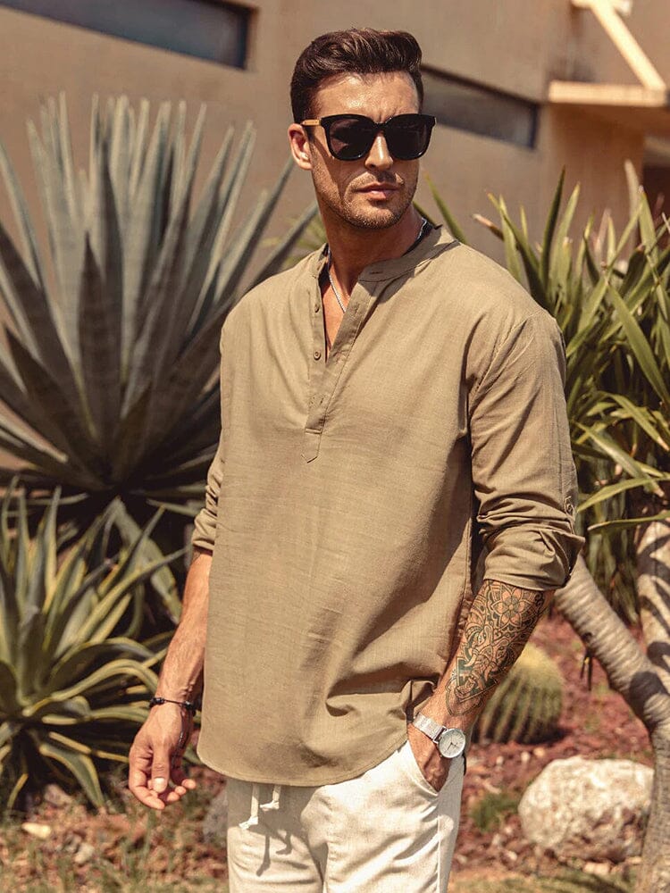Panika - Camicia in Cotone e Lino