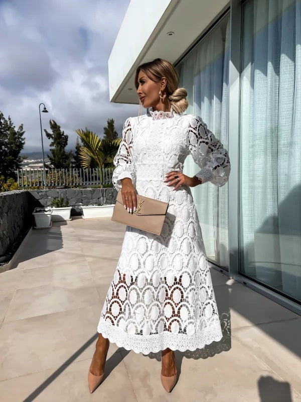 Liza | Abito romantico in pizzo