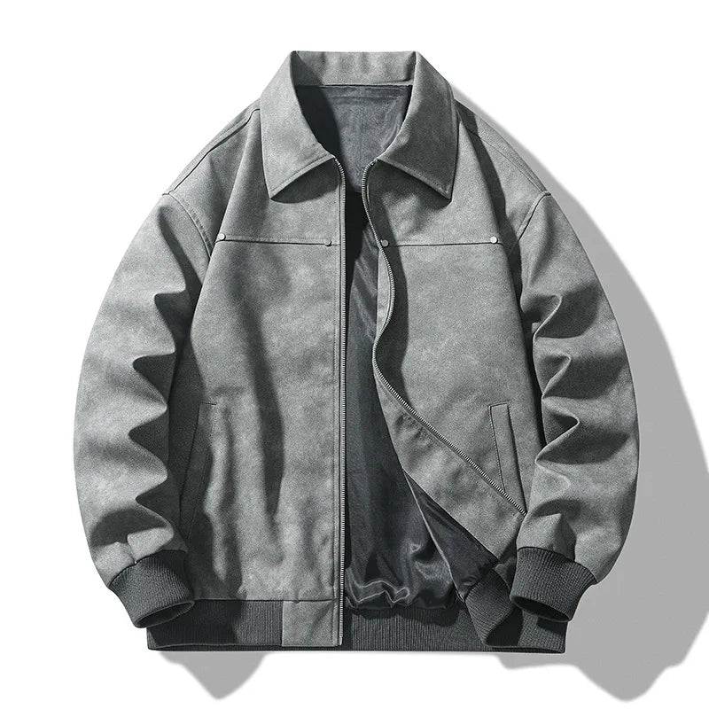 Donovan Leather Bomber Jacket