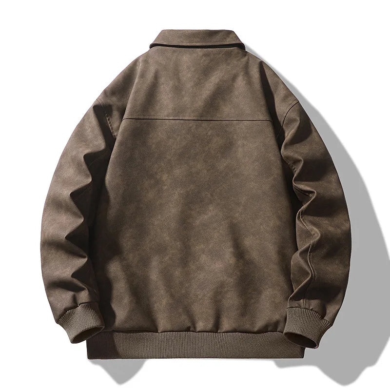 Donovan Leather Bomber Jacket