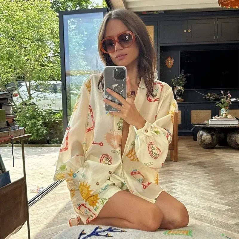 Valentina | Elegante set due pezzi con motivo