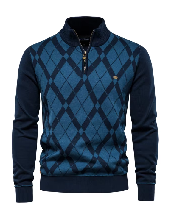 Keller | Pullover Da Uomo Con Mezza Zip