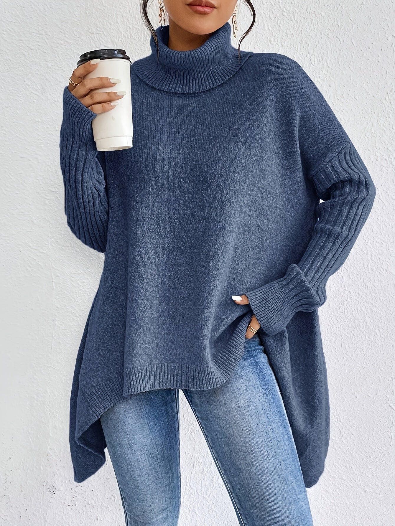 Isla | Maglione Oversize a Collo Alto