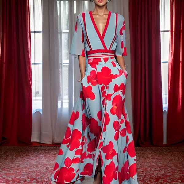 Jamie | Abito elegante con motivo floreale