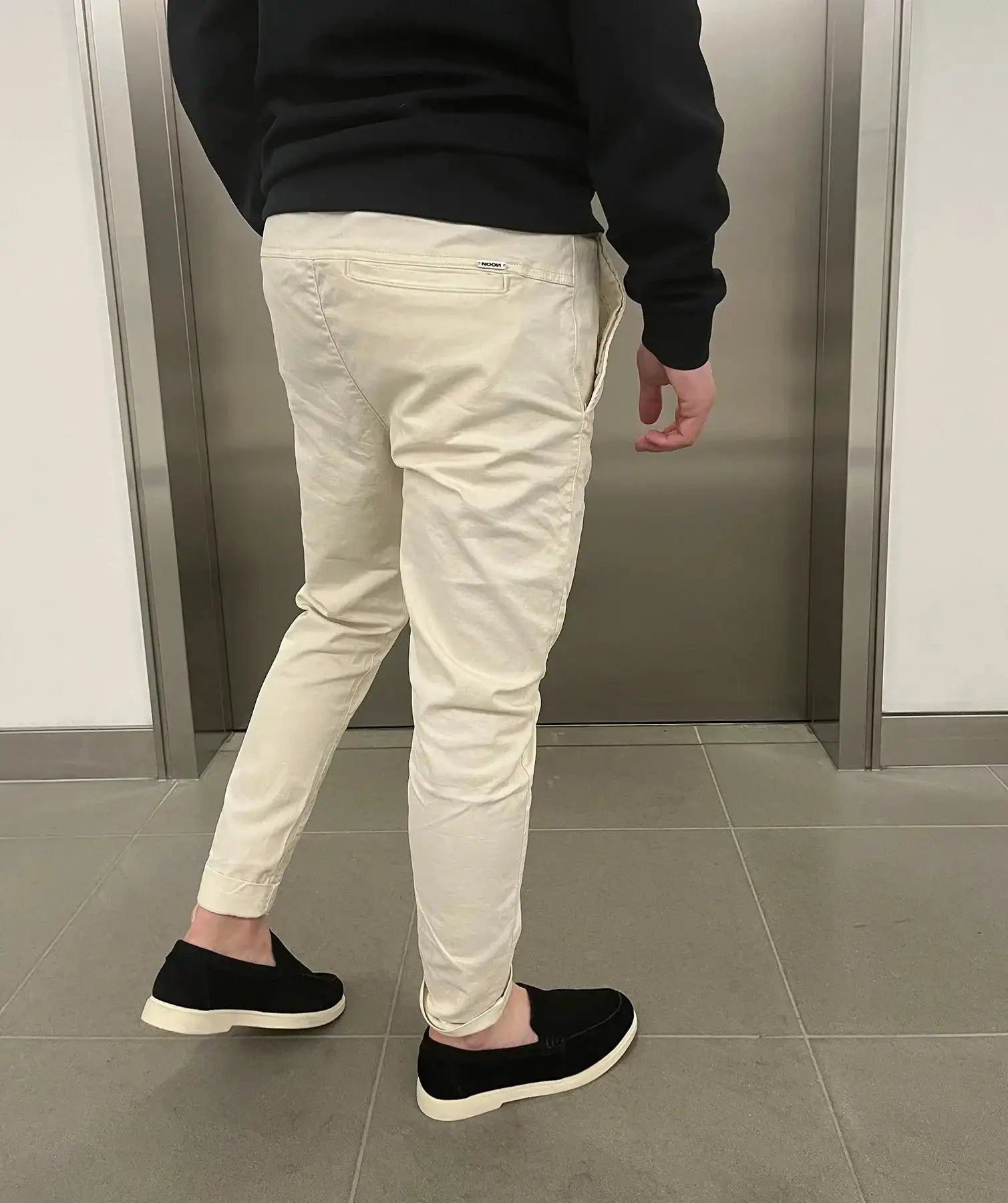 Jerez | Pantaloni chino elasticizzati slim di lusso