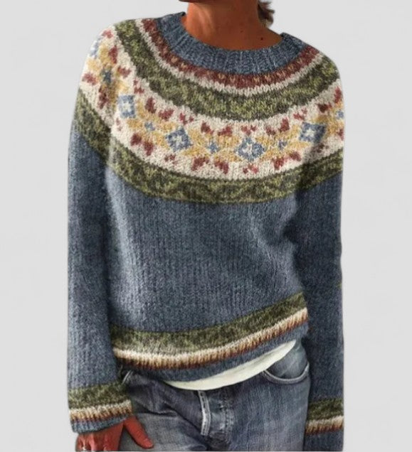 Siena | Maglione a Maglia da Donna con Motivo | Vestibilità Comoda e Calda